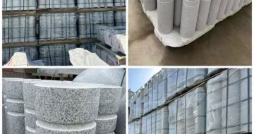 蚌埠 芝麻白花岗岩挡车柱、隔离柱多少钱