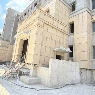 蚌埠 黄金麻干挂，工地实拍