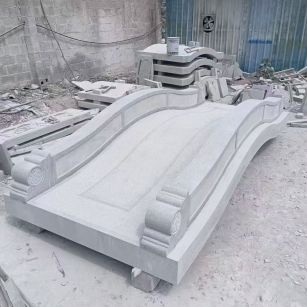 蚌埠 芝麻灰花岗岩园林景观 小石桥