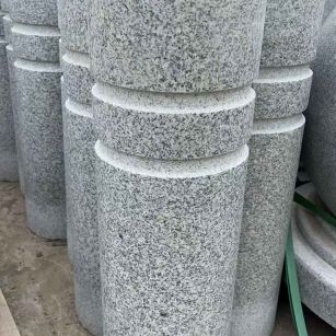 蚌埠 芝麻白花岗岩挡车柱、隔离柱多少钱