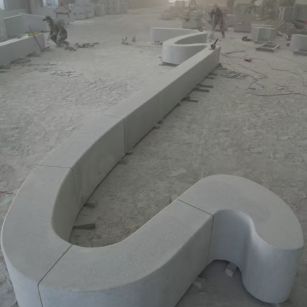 蚌埠 花岗岩整石坐凳拼装