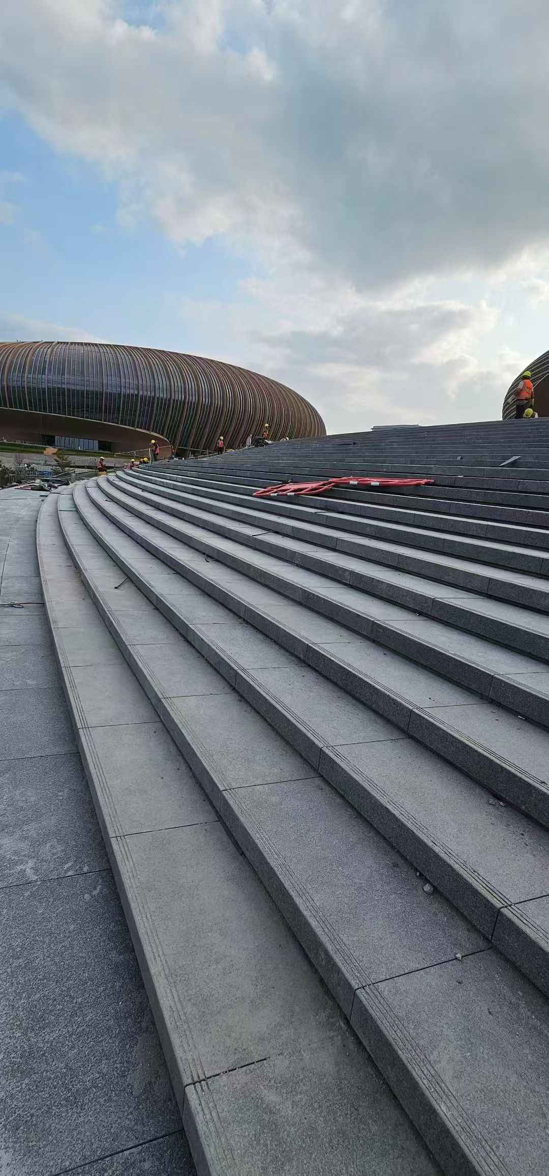 蚌埠 弧形整石台阶铺装效果图