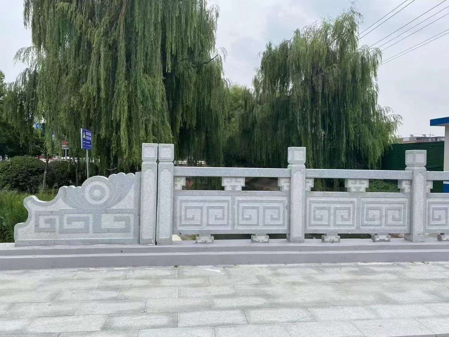 蚌埠 芝麻灰桥栏杆、河道栏杆安装效果