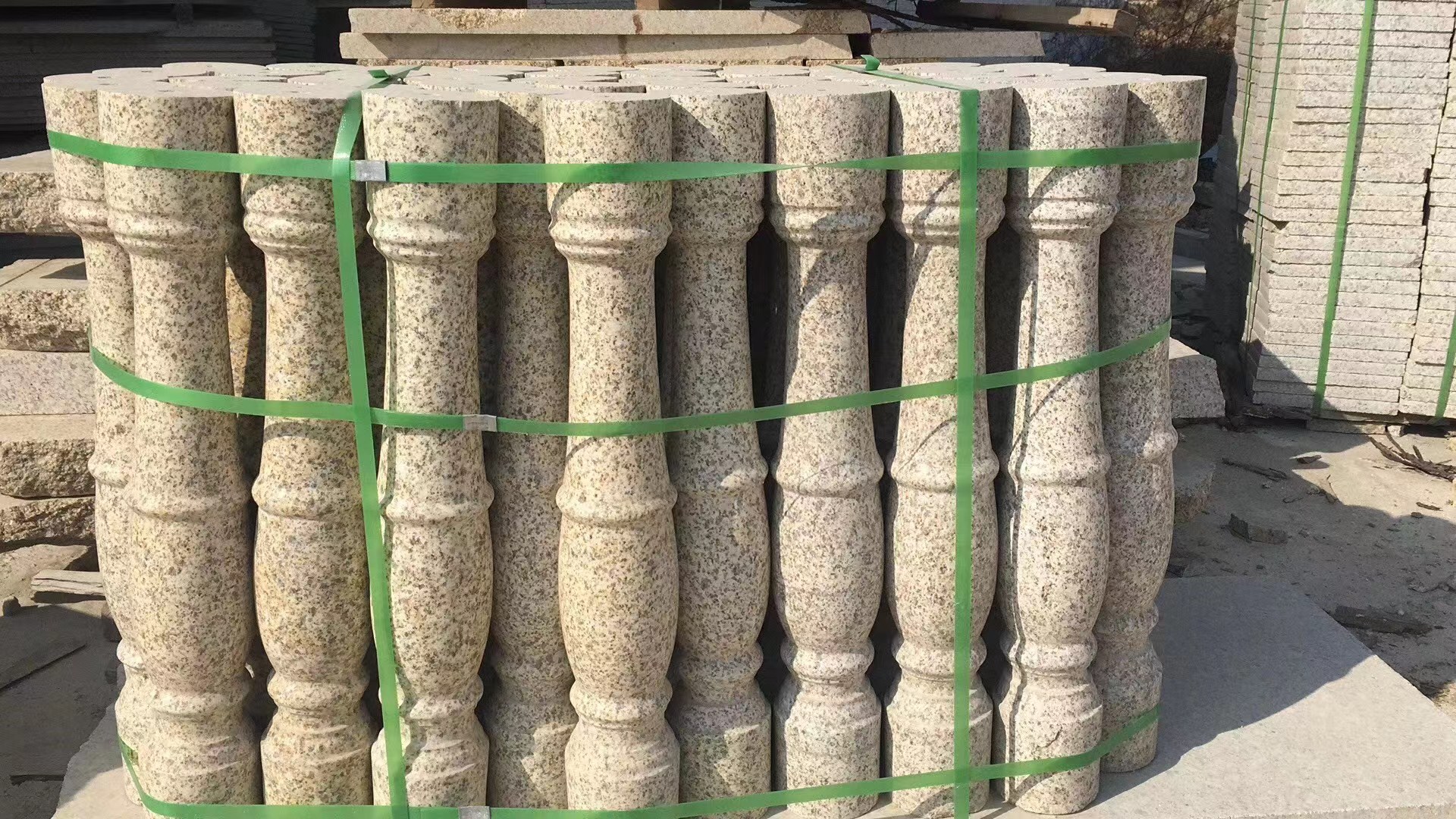 蚌埠黄金麻石栏杆扶手